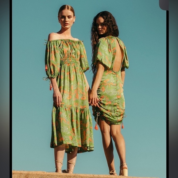 🔥 NWT 🔥 CLEOBELLA Revolve Kamila Mini Dress in Abstract Print Size XS 💕 - Picture 7 of 14